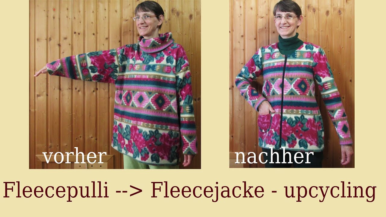 Fleecepulli → Reißverschluss Fleecejacke – Belege nach Maß