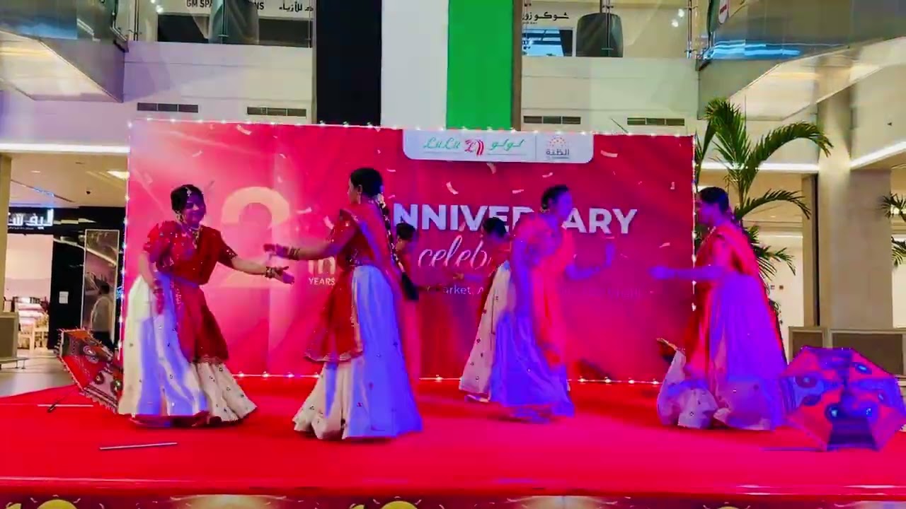 Garba performance 2026 at Lulu Al dhannah mall .. on its 12th anniversary.. 