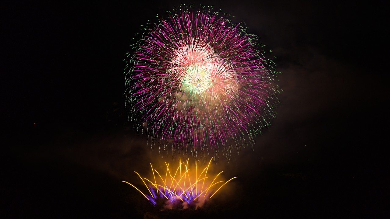 [4K] Feuerwerk zum Staatsfeiertag in Liechtenstein 2025