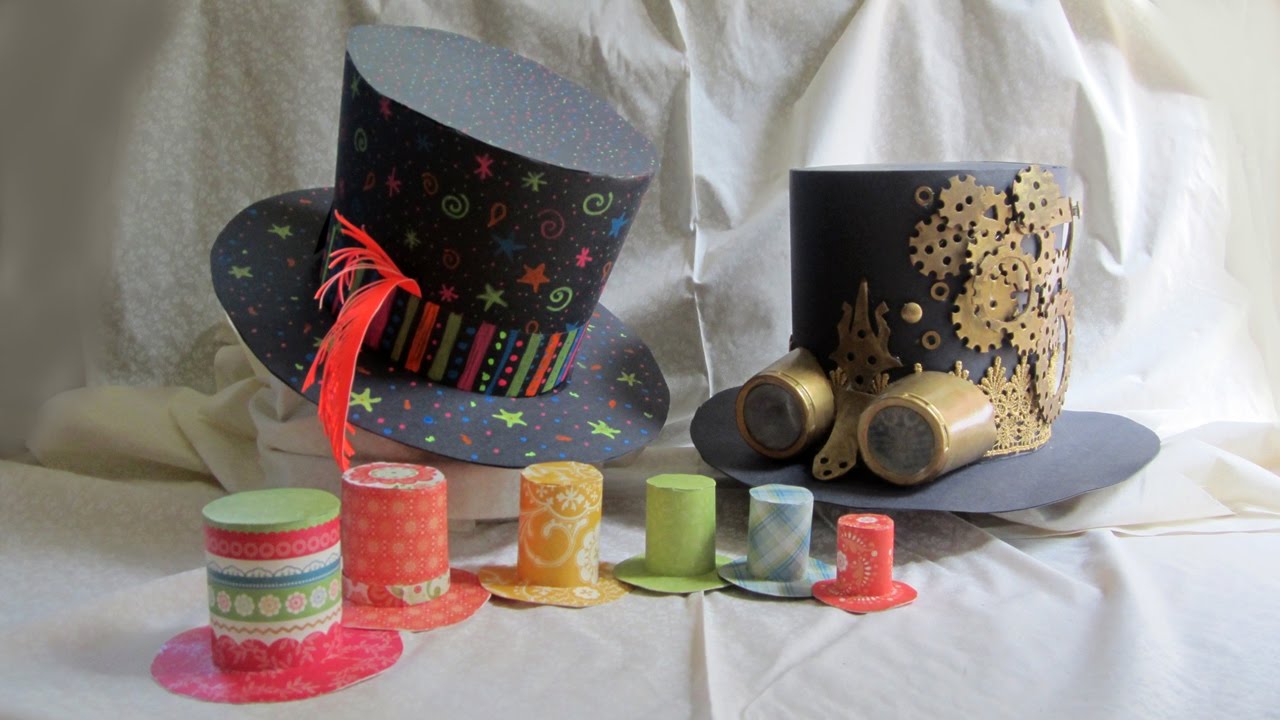 DIY Mini Top Hats, Steampunk Hat, Mad Hatter Hat Children's Tutorial