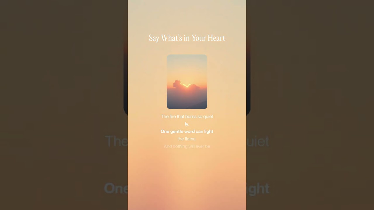 Say What’s in Your Heart (Lyrics) #lyricvideo #musicvideo #songlyrics #newsong #music #songaify