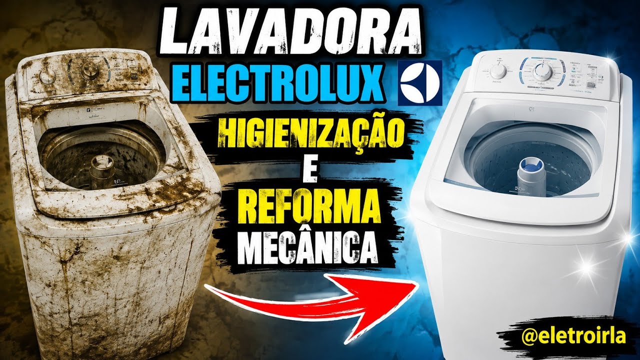 Eletrolux 15 kilos. Higienização e reforma mecanica