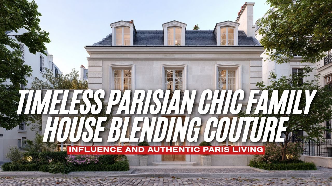 Timeless Parisian Chic Family House Blending Couture Influence and Authentic Paris Living
