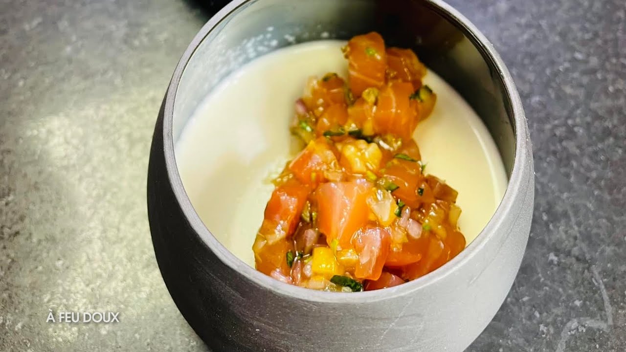 Panna cotta saumon fumé