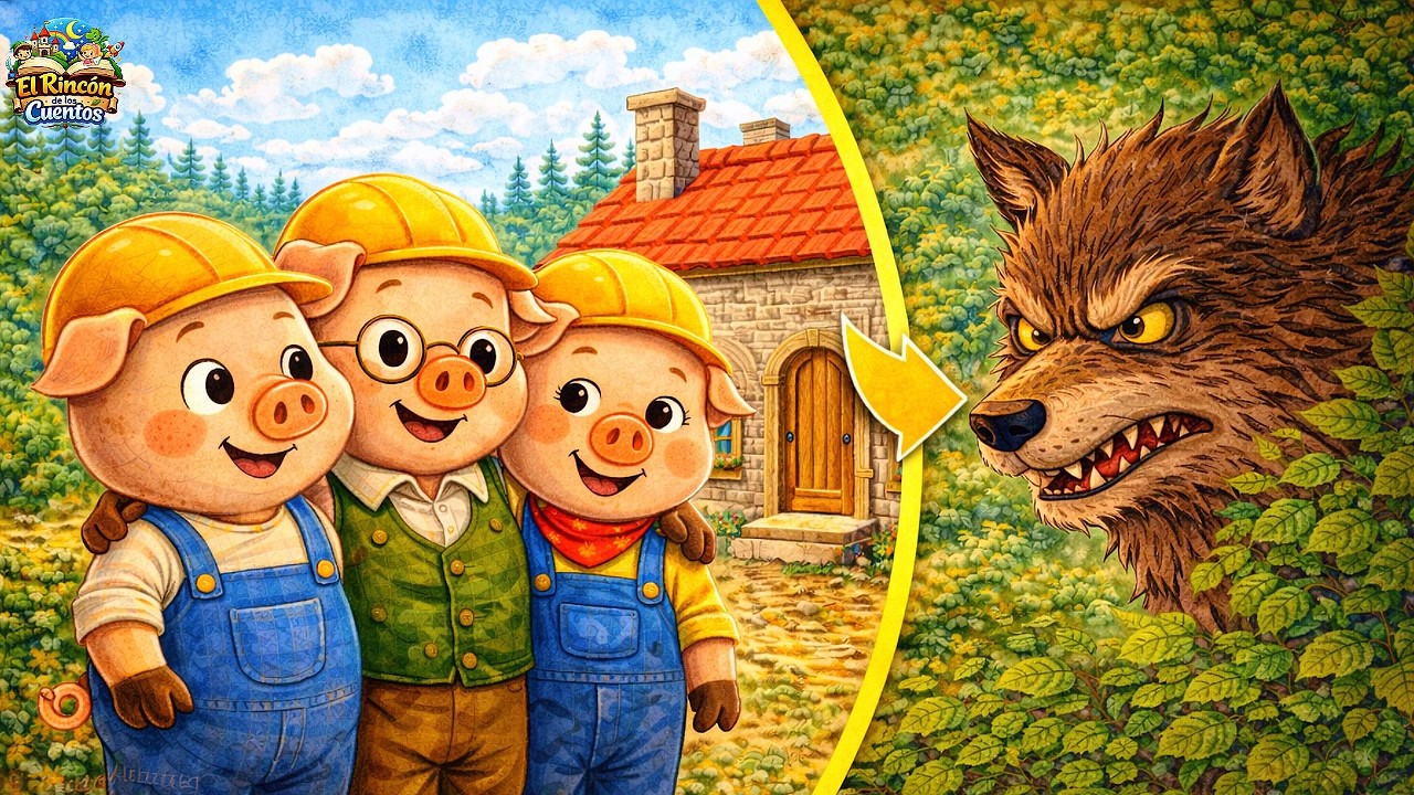 Los Tres Cerditos 🐷 | Cuento Infantil con Valores sobre Prudencia y Unión