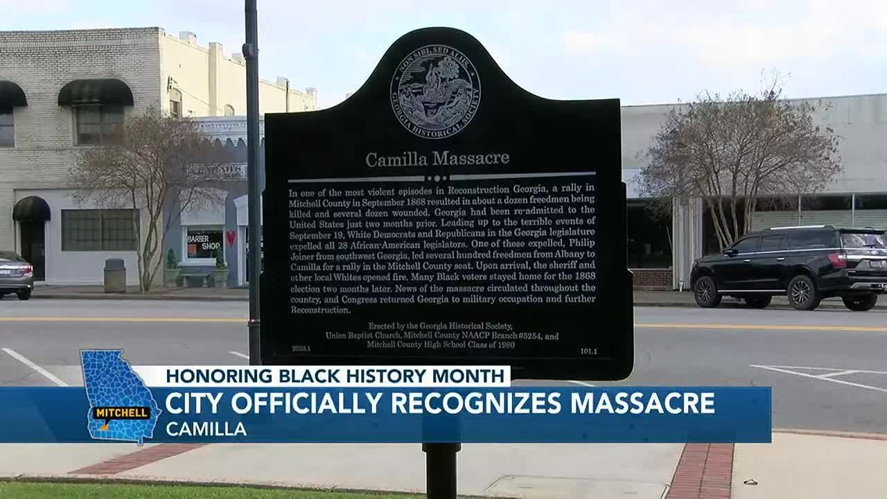 City officially recognizes the 1868 Camilla Massacre with a historic marker