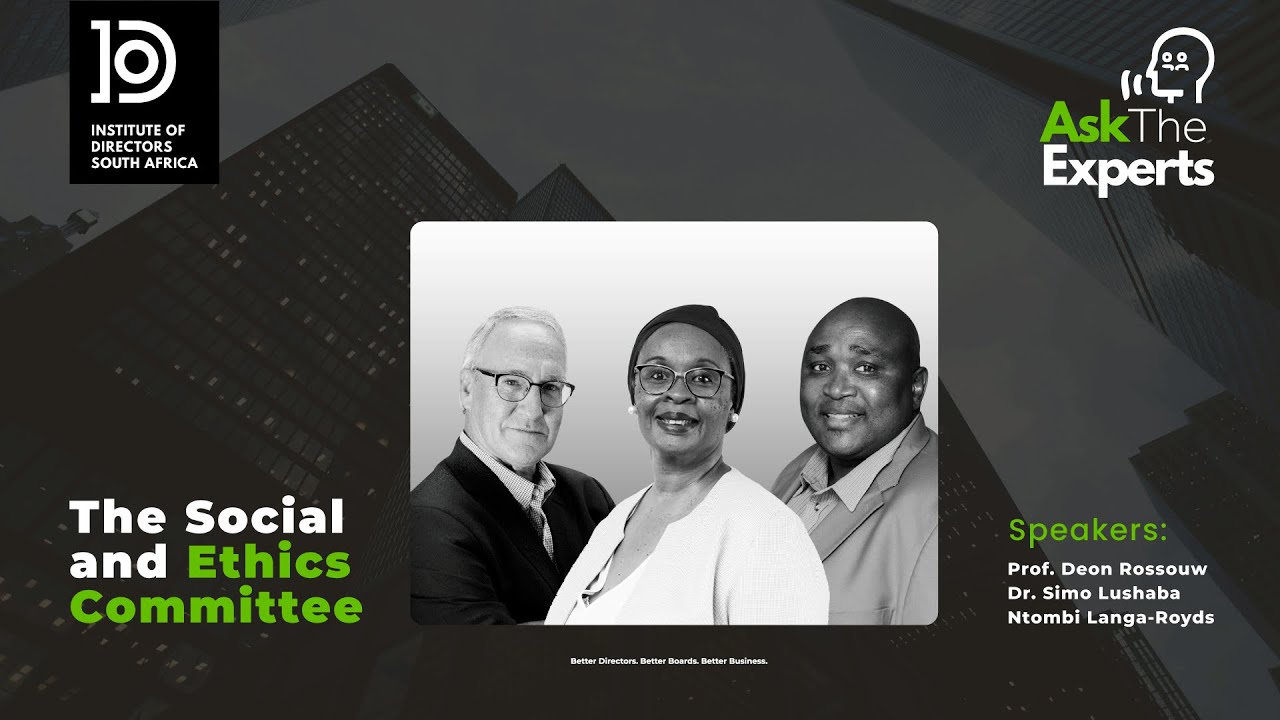 Ask The Experts - The Social and Ethics Committee