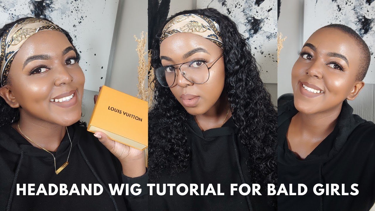 No Glue,No Gel. Headband Wig Tutorial Bald Girls | Gym and Special Occasion Ready Ft Ali Grace Hair