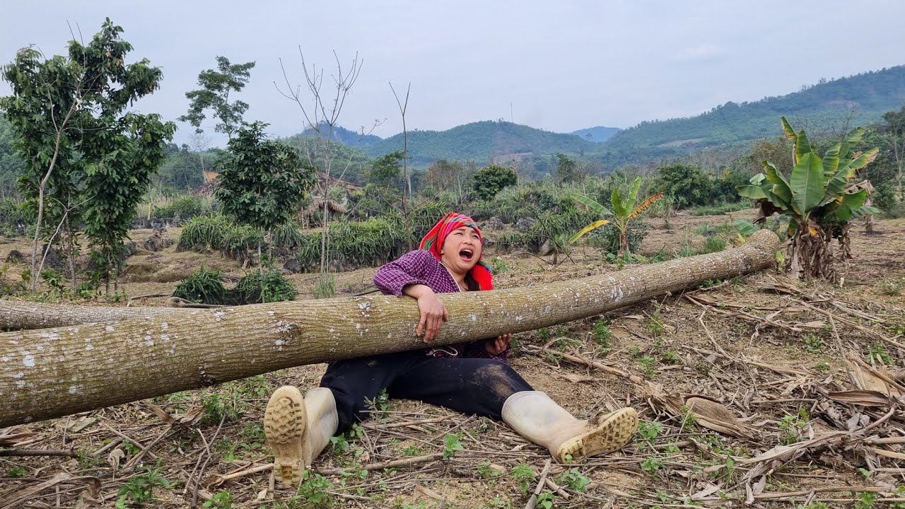 Single mother earning a living