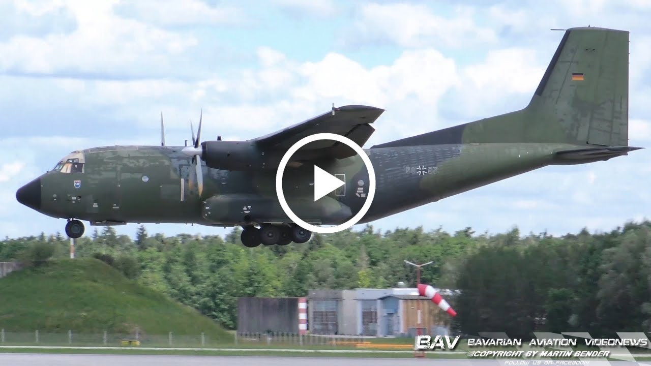 Transall C-160D - German Air Force 50+55 - landing at Manching Air Base