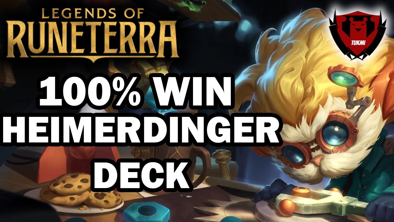 100% WIN HEIMERDINGER DECK | 1 VS 9 | Legends of Runeterra Deck