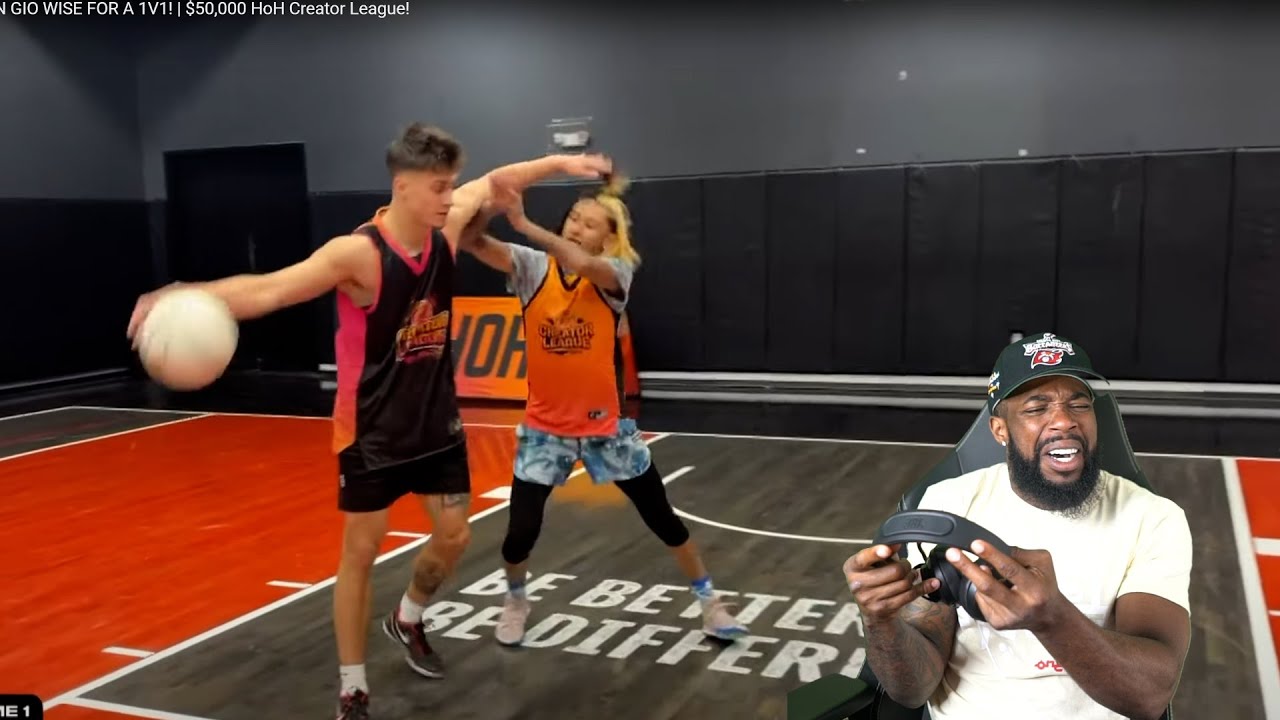 THIS WAS A BULLY BALL! MATT KIATIPIS PULLS UP ON GIO WISE FOR A 1V1! | $50,000 HoH Creator League!