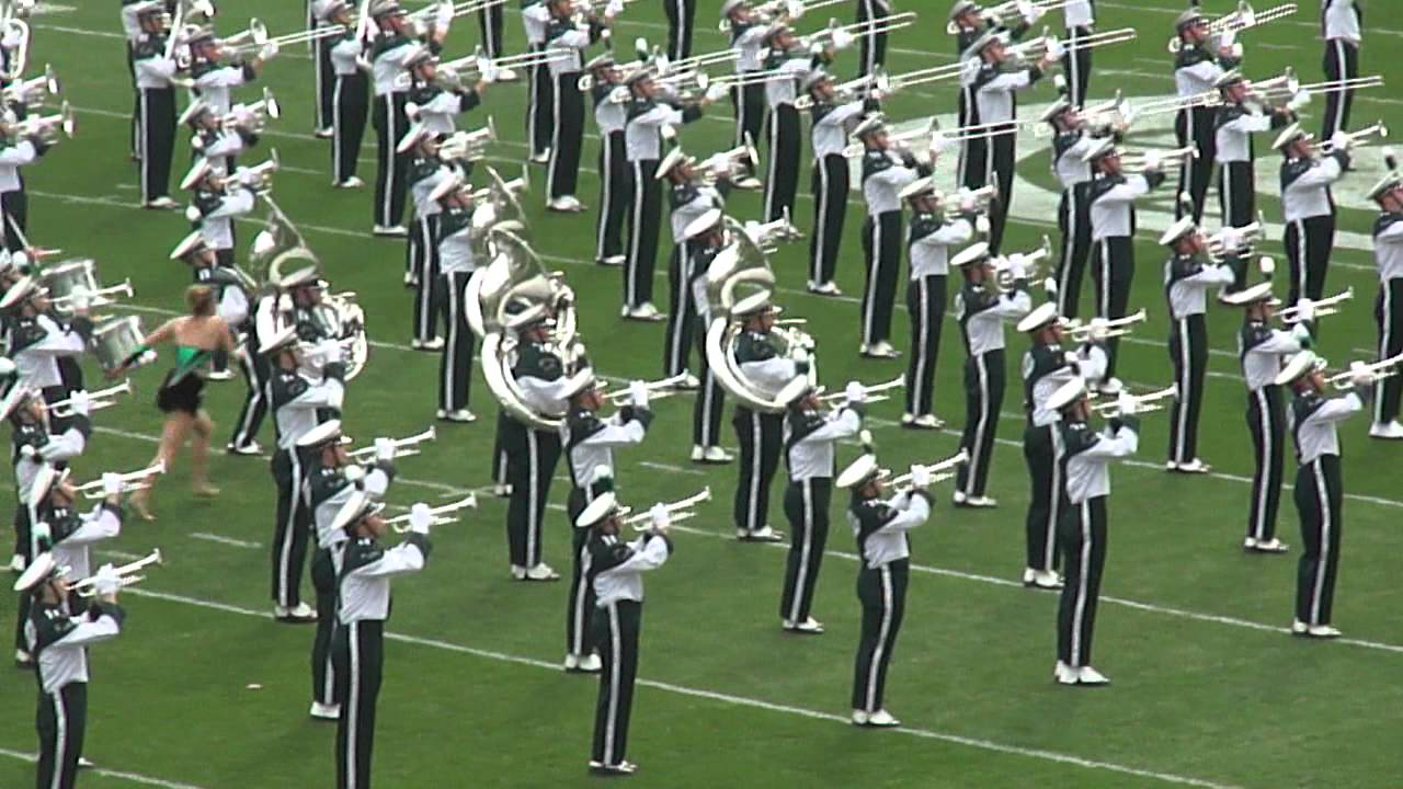 MSU Marching Band Entrance - MSU vs. UM 2011