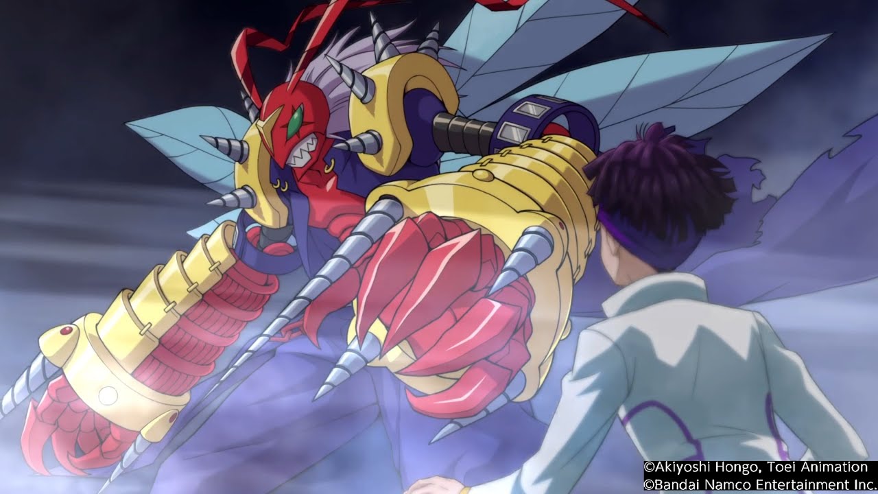 Digimon Survive: Kunemon Warp Digivolves to BanchoStingmon