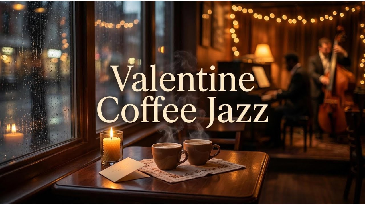Valentine Coffee Jazz 💕 Romantic Café Music | Smooth Piano