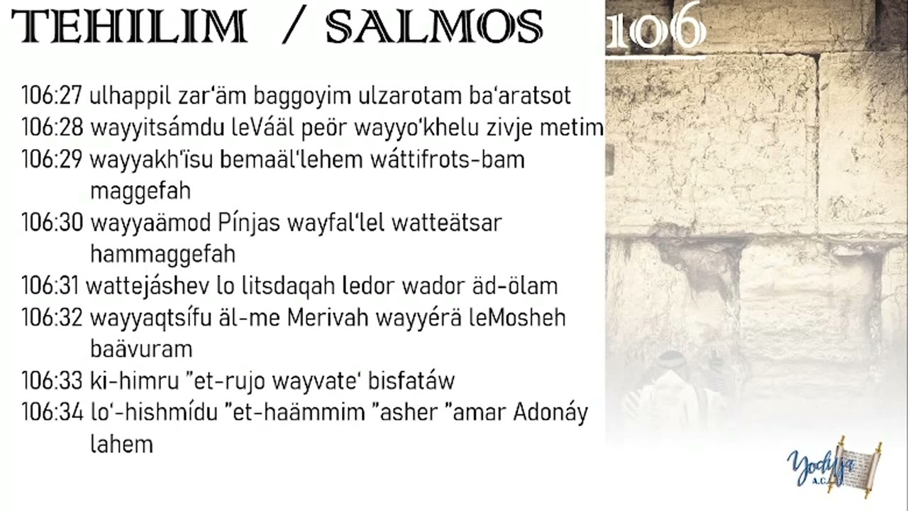 Salmos  Tehilim 106