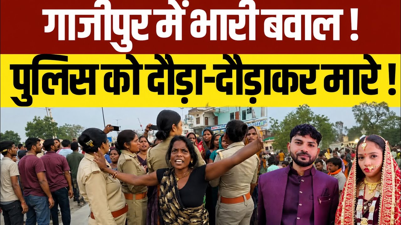 Kamlesh Bind Encounter Gazipur: ग़ाज़ीपुर में भारी बवाल ! पुलिस को दौड़ा-दौड़ाकर मारा ! Gazipur News