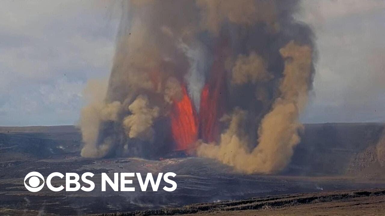 Watch: Hawaii's Kilauea volcano erupts, sending glassy fragments, ash into the air