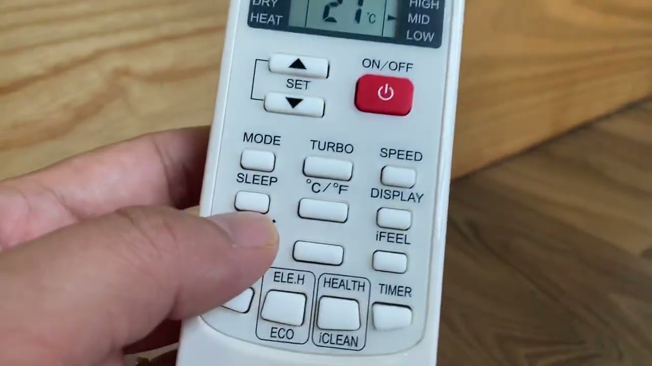 Cách sử dụng điều khiển điều hòa Casper YKR-H/102E (Hướng dẫn chi tiết các nút)