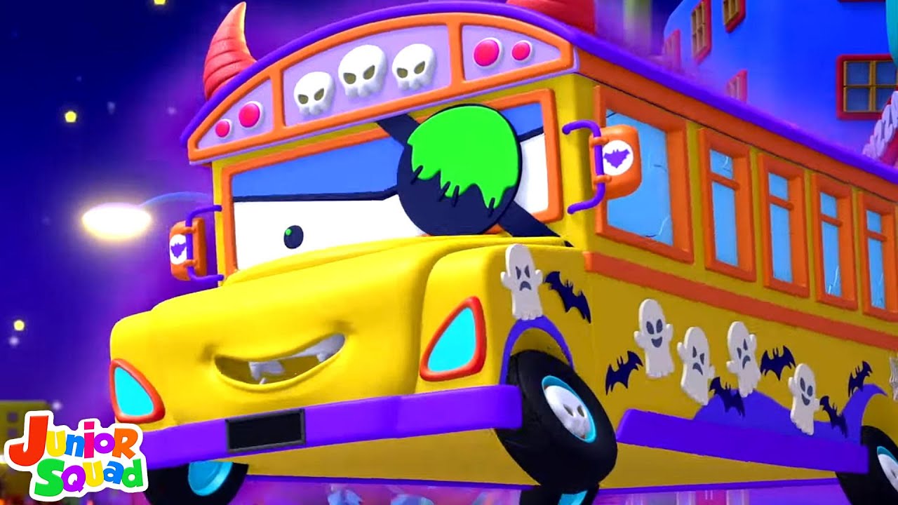 Scary School Bus, Halloween Songs and Rhyme Videos for Kids
