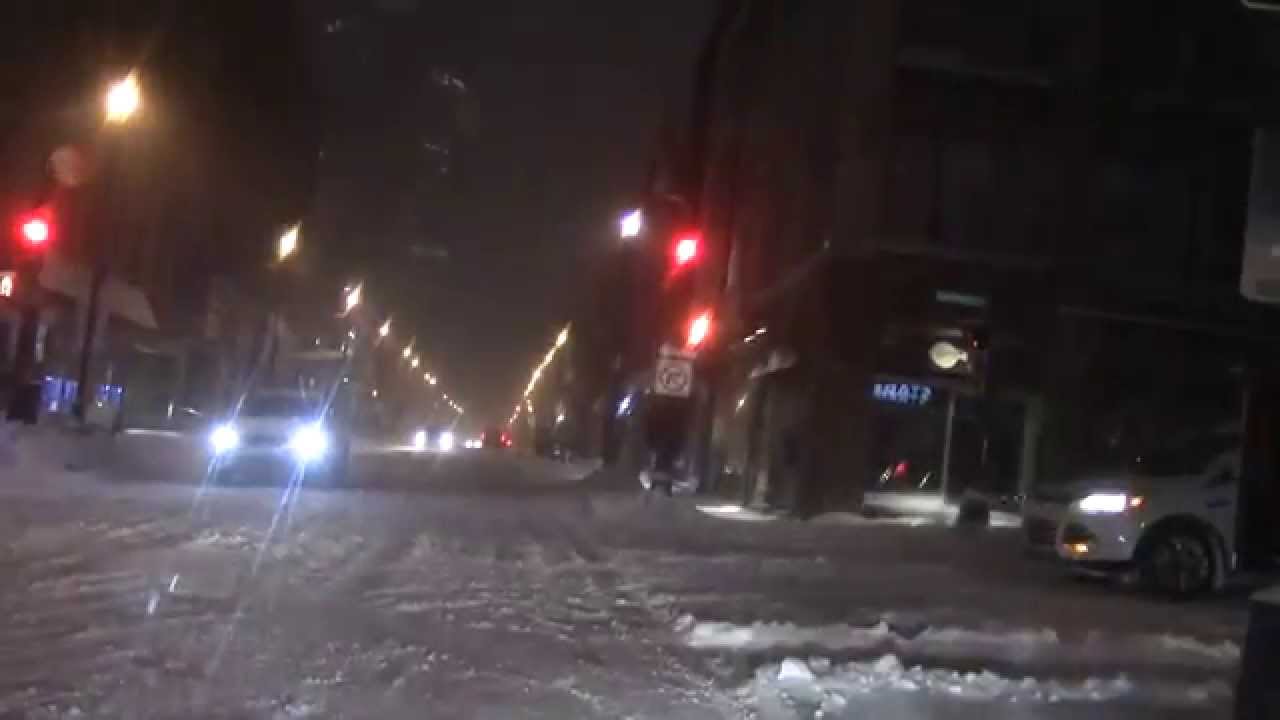 Driving in a Canadian Blizzard, March 29, 2015