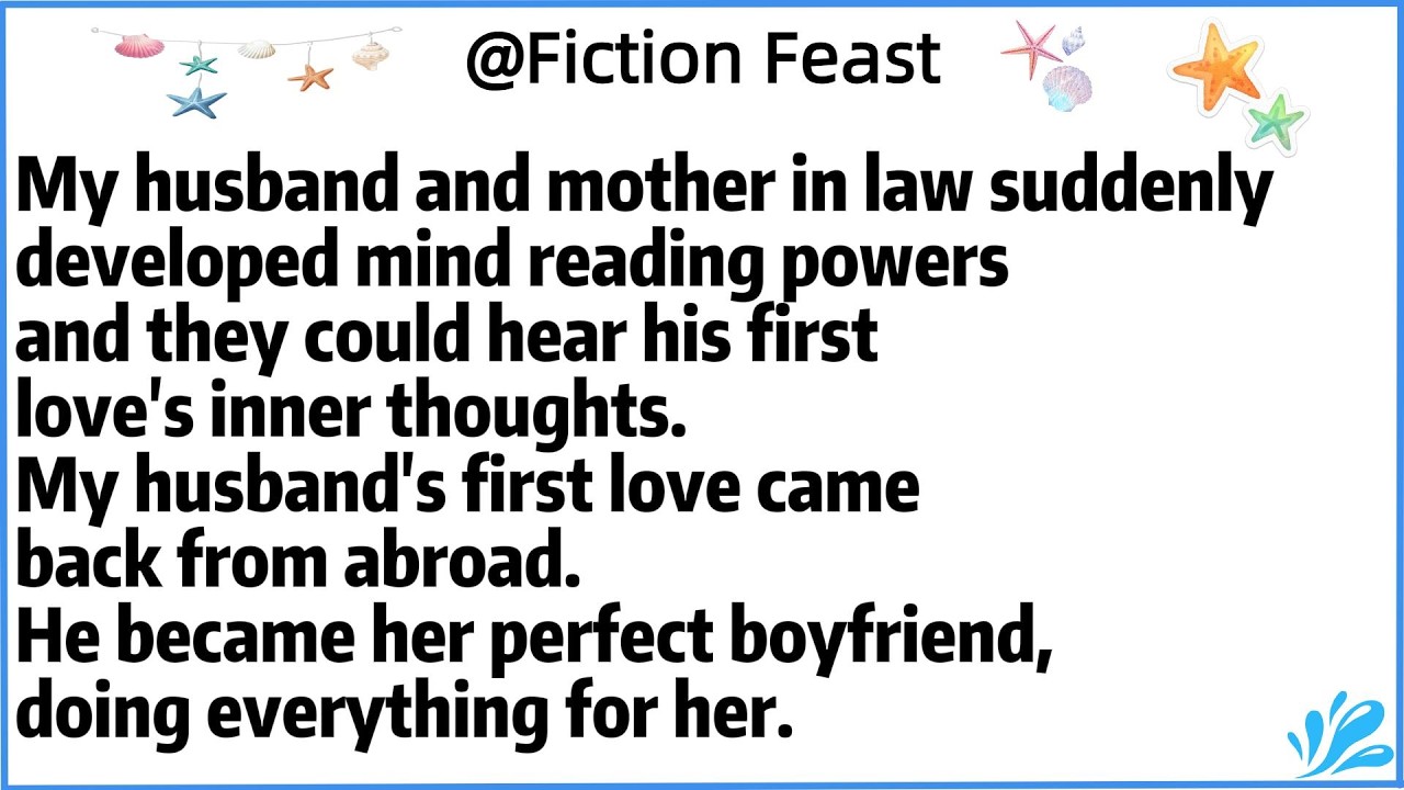 My husband and mother in law suddenly developed mind reading powers and they could hear his first