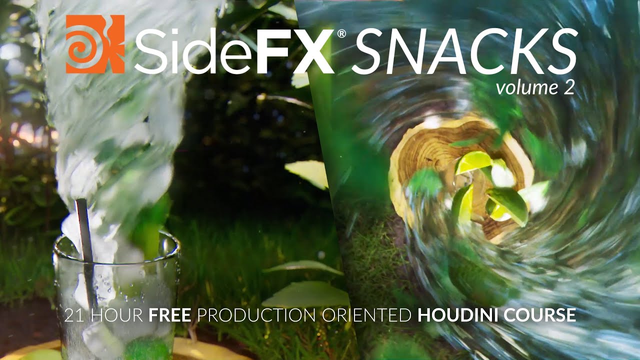 SESI Snacks Part 2 - FREE 21 hour Houdini production course. Out now