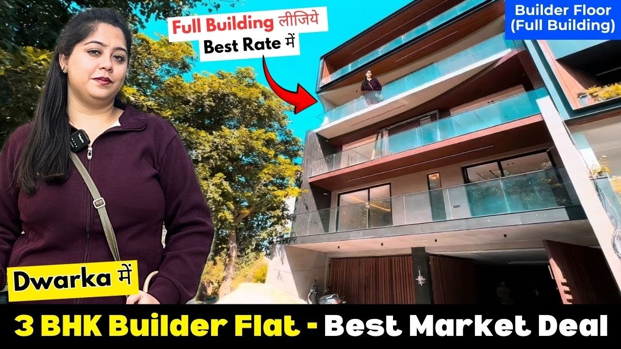 Full Building, DDA Approved ✅ 3 BHK Builder Flats for Sale, 150 Sq Yard - Dwarka Sec 17, New Delhi