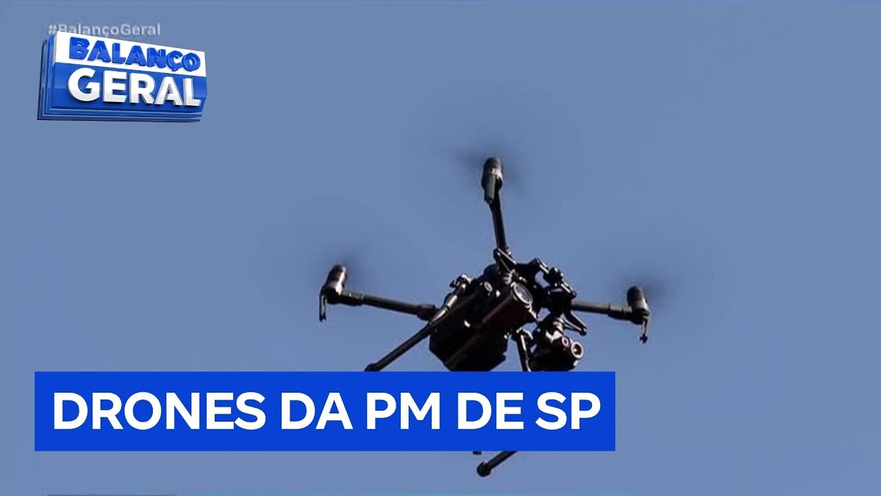 Drones de &uacute;ltima gera&ccedil;&atilde;o auxiliam pol&iacute;cia no combate ao crime em SP