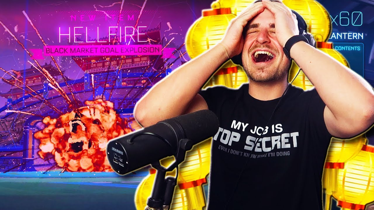 This is one of my BEST crates of all time in Rocket League... | Opening 60 NEW Golden Lanterns!
