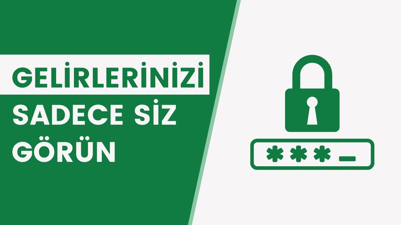EXCEL'DE HER İSTEYEN GELİRLERİNİZİ GÖREMESİN (İSTEDİĞİNİZ SAYFAYI ŞİFRELEYİN) - [EXCEL 751]
