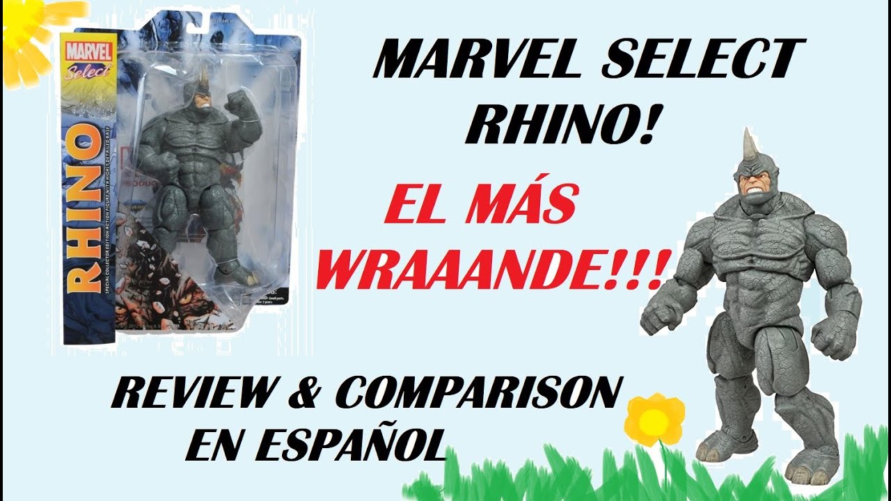 Marvel Diamond Select Rhino Figura de acción revisión en español
