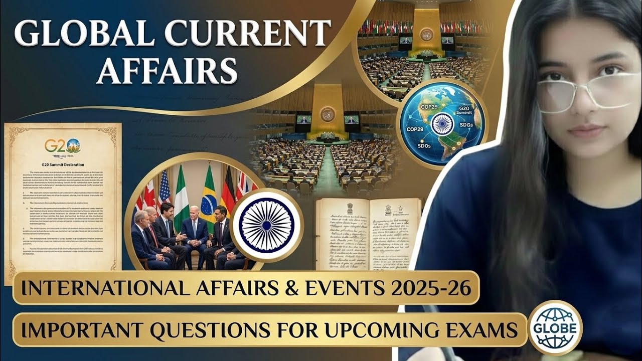 International Affairs & Events Questions for Upcoming Exams 
