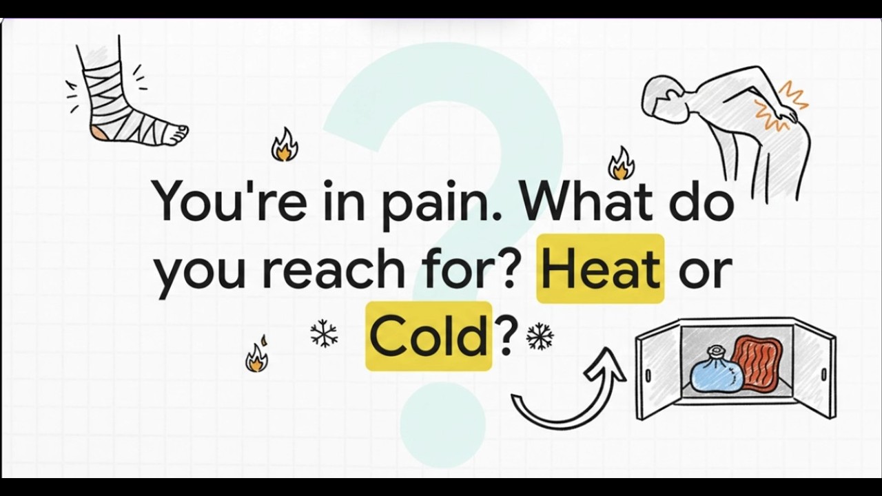 When you're in pain what do you reach for? Hot or cold?
