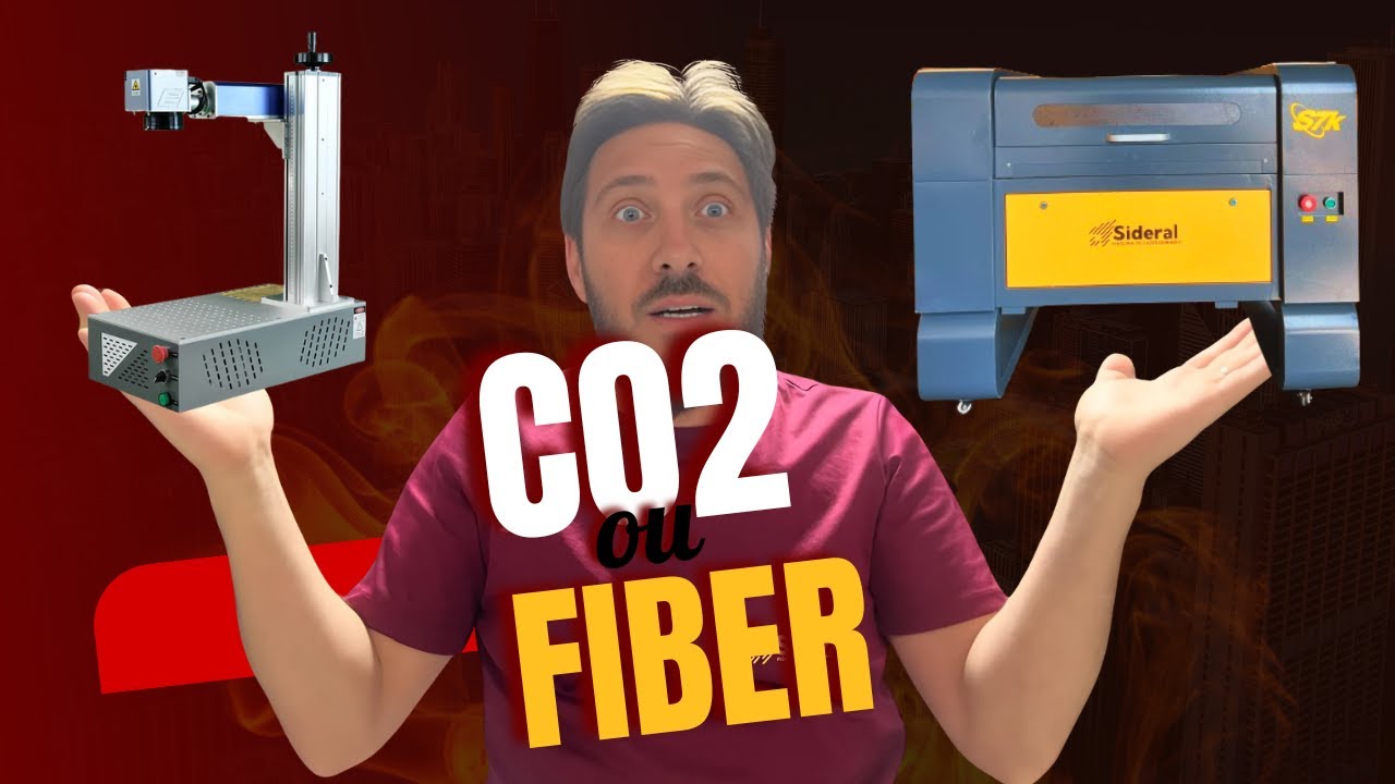 CO2 vs. Fibra: Qual Máquina Escolher ? Laser Co2 de Corte a ou Fibra Laser de Gravação.