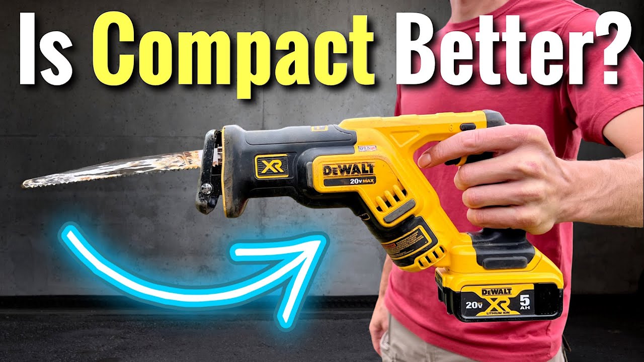 Как работает компактная сабельная пила DeWalt 20V
