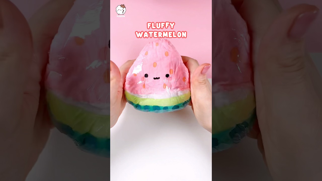 Fluffy Watermelon plushie🍉ttisue DIY