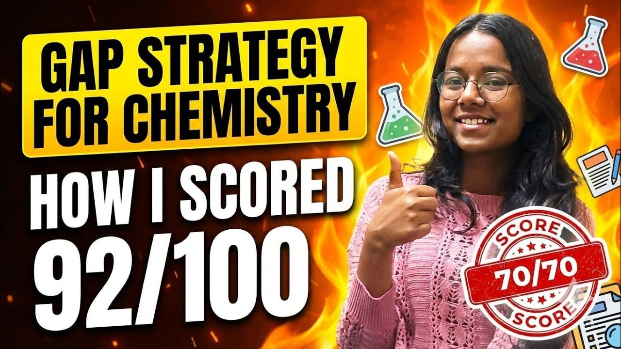 Gap Days Strategy For Chemistry 📚|Score 70/70📍|#cbse #class12 #chemistry 