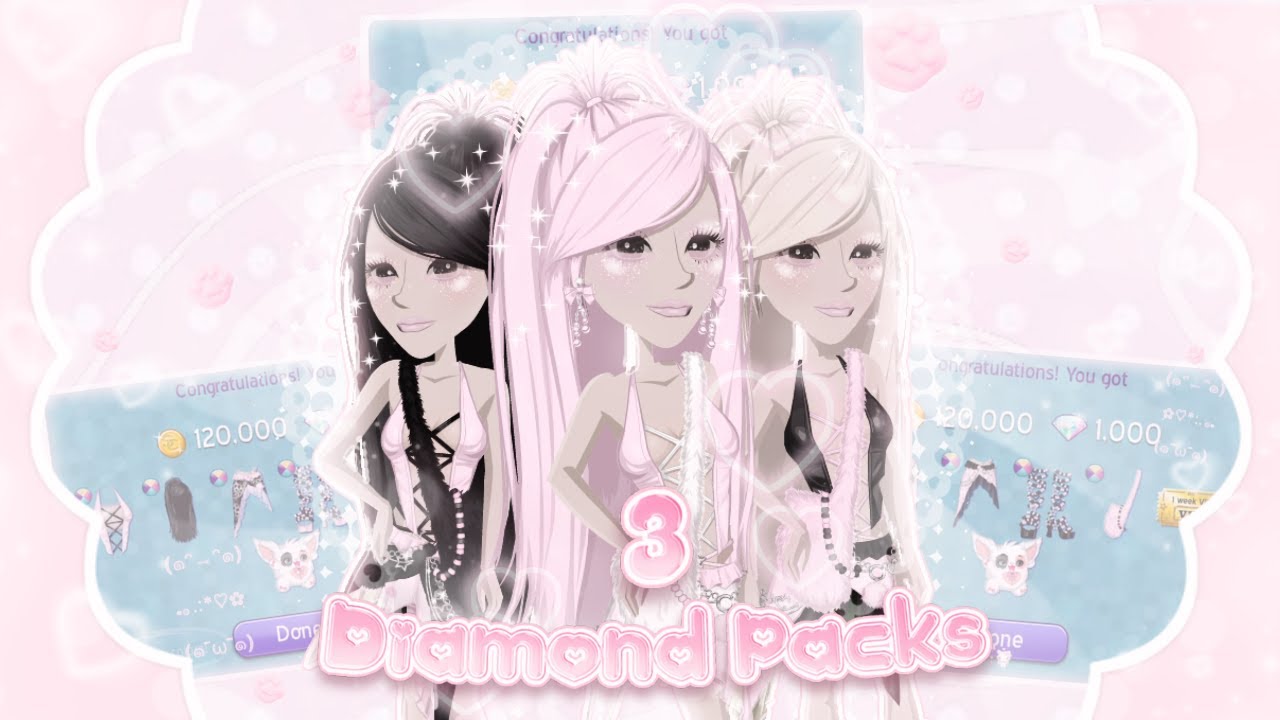 𐔌  . BUYING 3 DIAMOND PACKS! ౨ৎ