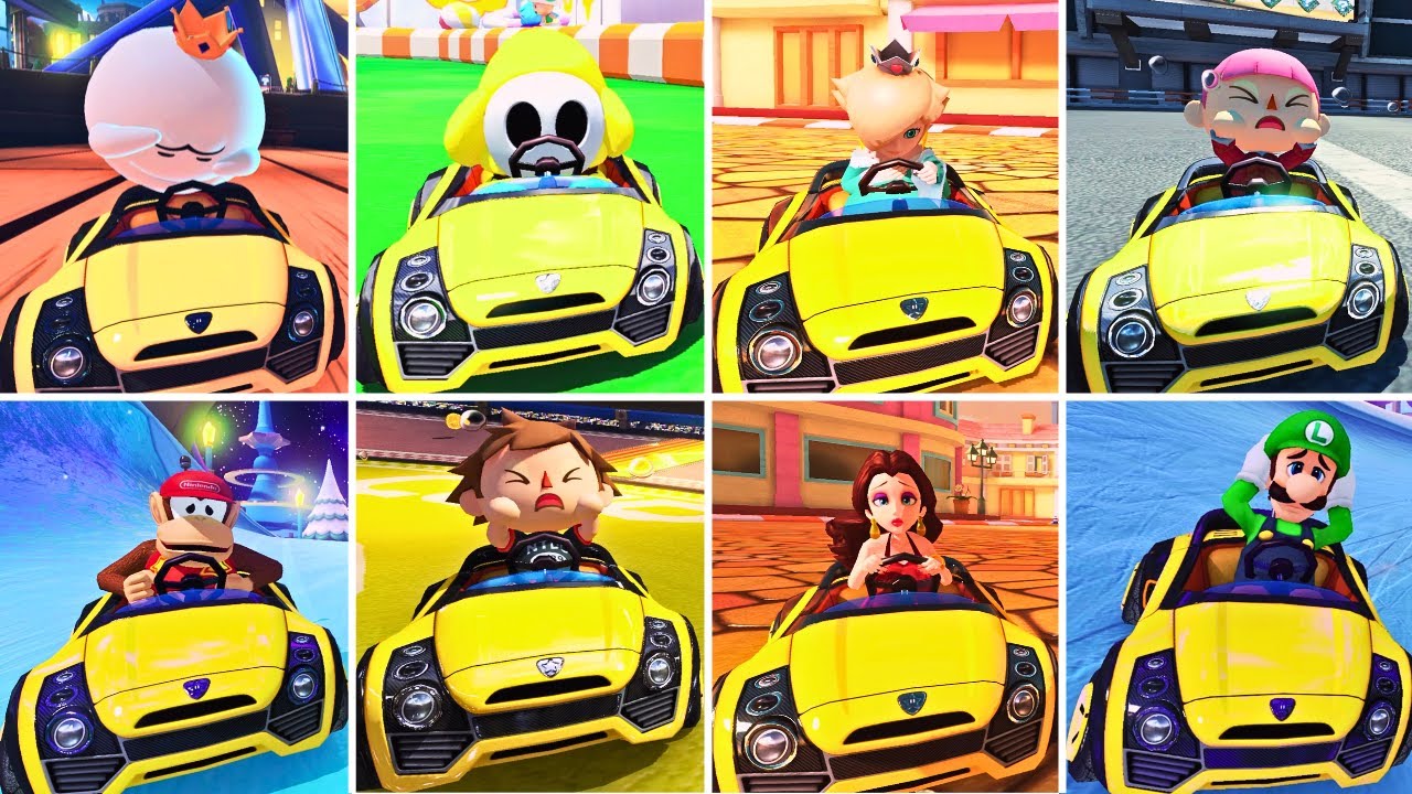 Every Character's LOSE Animation in Mario Kart 8 Deluxe DLC Wave 6 | Sports Coupe