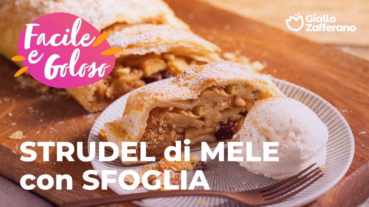 STRUDEL di MELE con PASTA SFOGLIA - FACILE e GOLOSISSIMO🍎✨