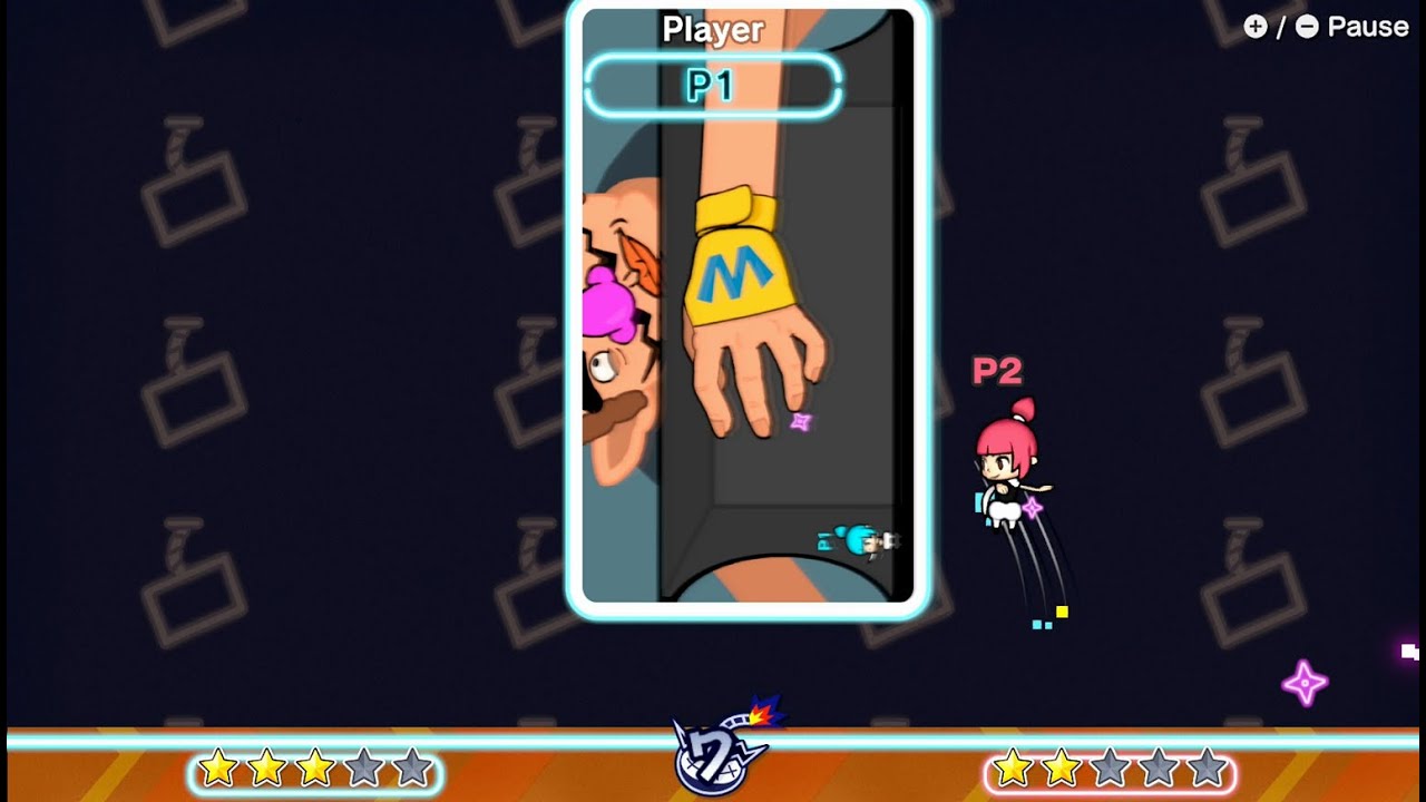 WarioWare: Get It Together!: Puck 'er Up 2 player 60fps