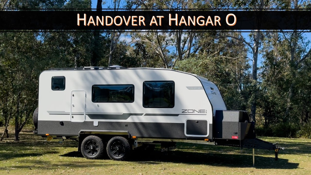 Picking up our new ZoneRV Peregrine Caravan - including handover and short walk through.