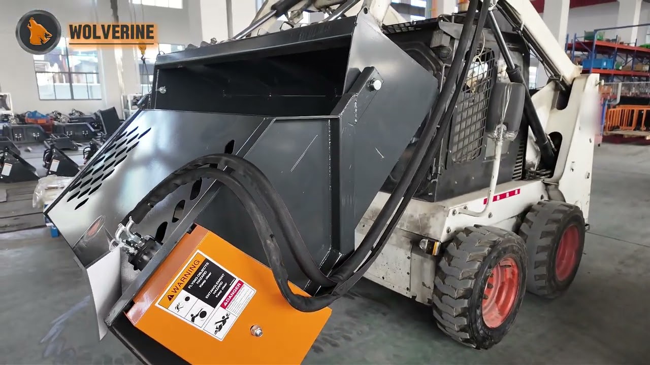 Skid Steer Landscape Rake -Wolverine Attachments RP-12-72W