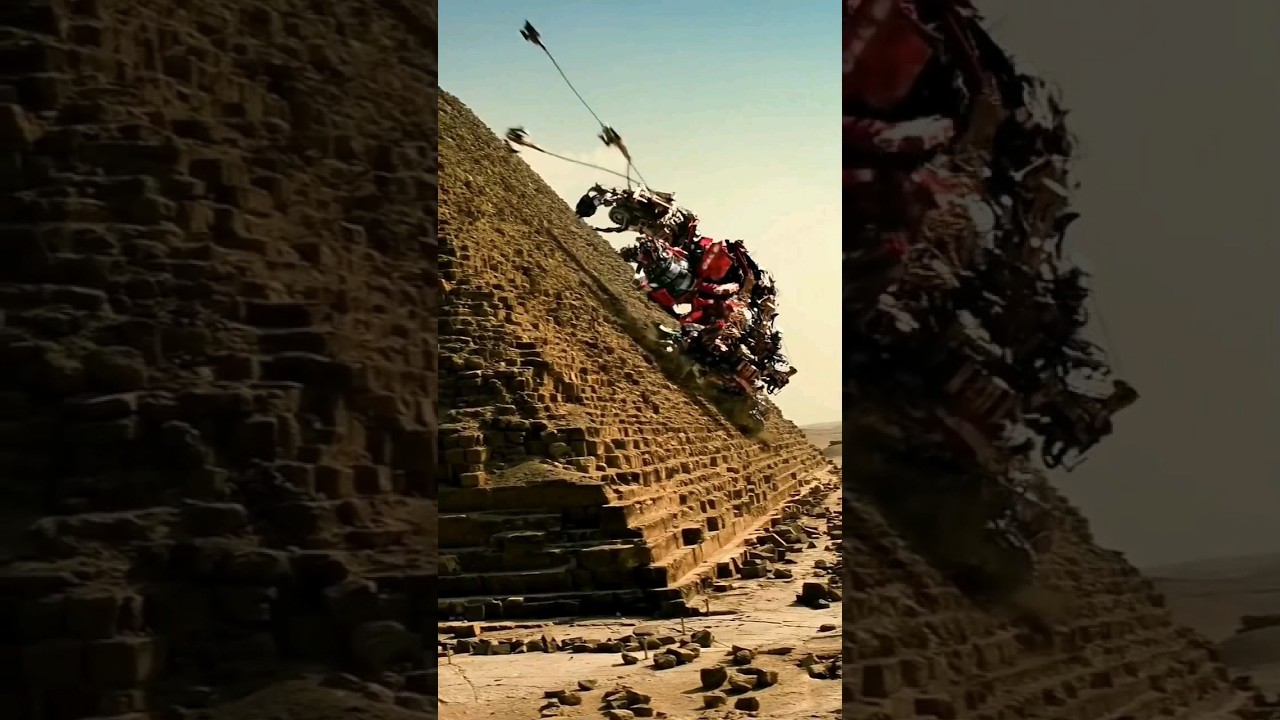 Devastator climbing pyramid ( 2009) transformers revenge of the fallen