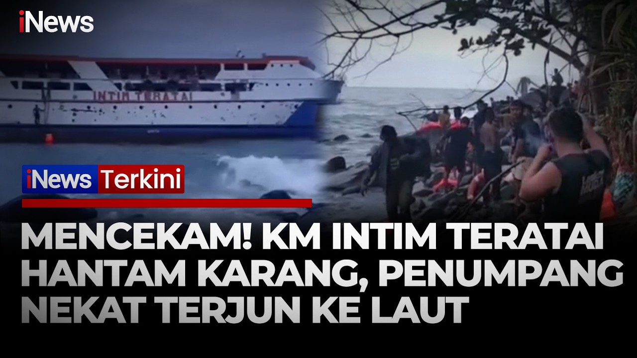 Kapal Intim Teratai Kandas di Maluku Utara, Ratusan Penumpang Lompat ke Laut Selamatkan Diri