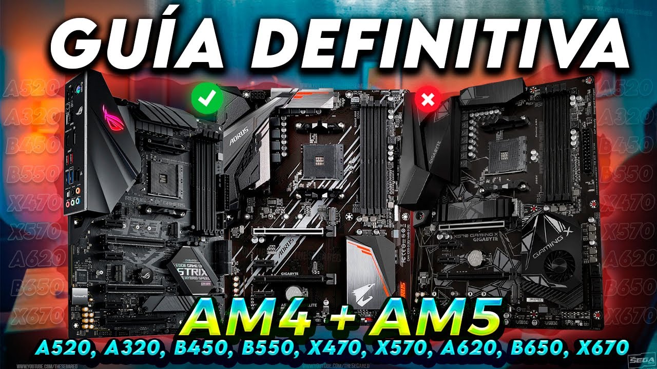 ✅Cómo ELEGIR la MEJOR PLACA BASE para AMD RYZEN! 🔎GUÍA de MOTHERBOARD AM4 y AM5