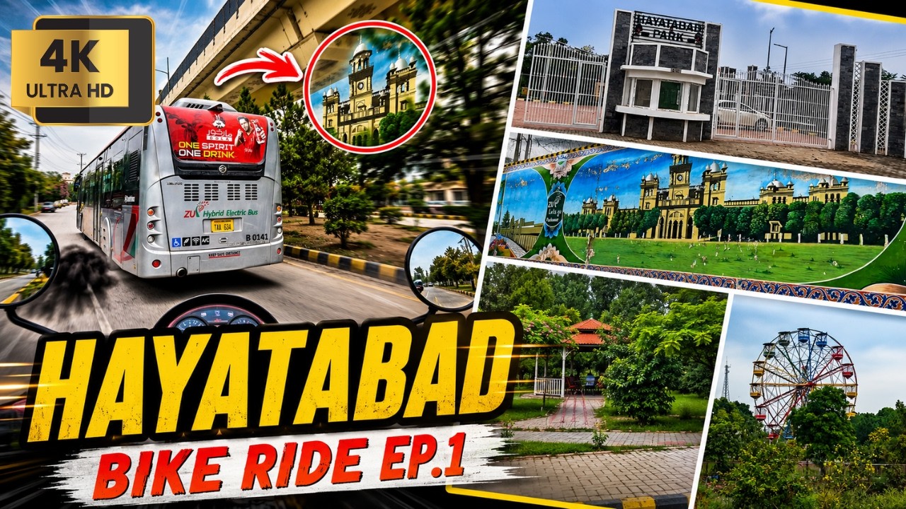 Hayatabad Bike Ride Vlog - Episode 1 | Peshawar | 4K 60FPS | Bike Tour