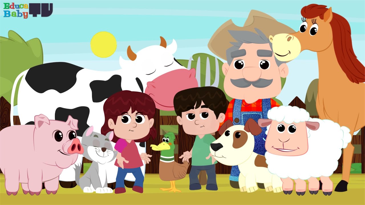 🐶🐷🐮 Canci&oacute;n Infantil del Sonido de los Animales - Aprende Los Animales - Animales de la Granja