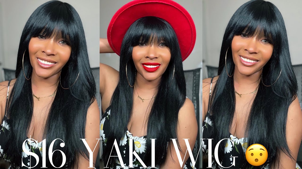 $16 YAKI BANGED WIG?!😱 OUTRE WIGPOP BRYNLEE WIG REVIEW